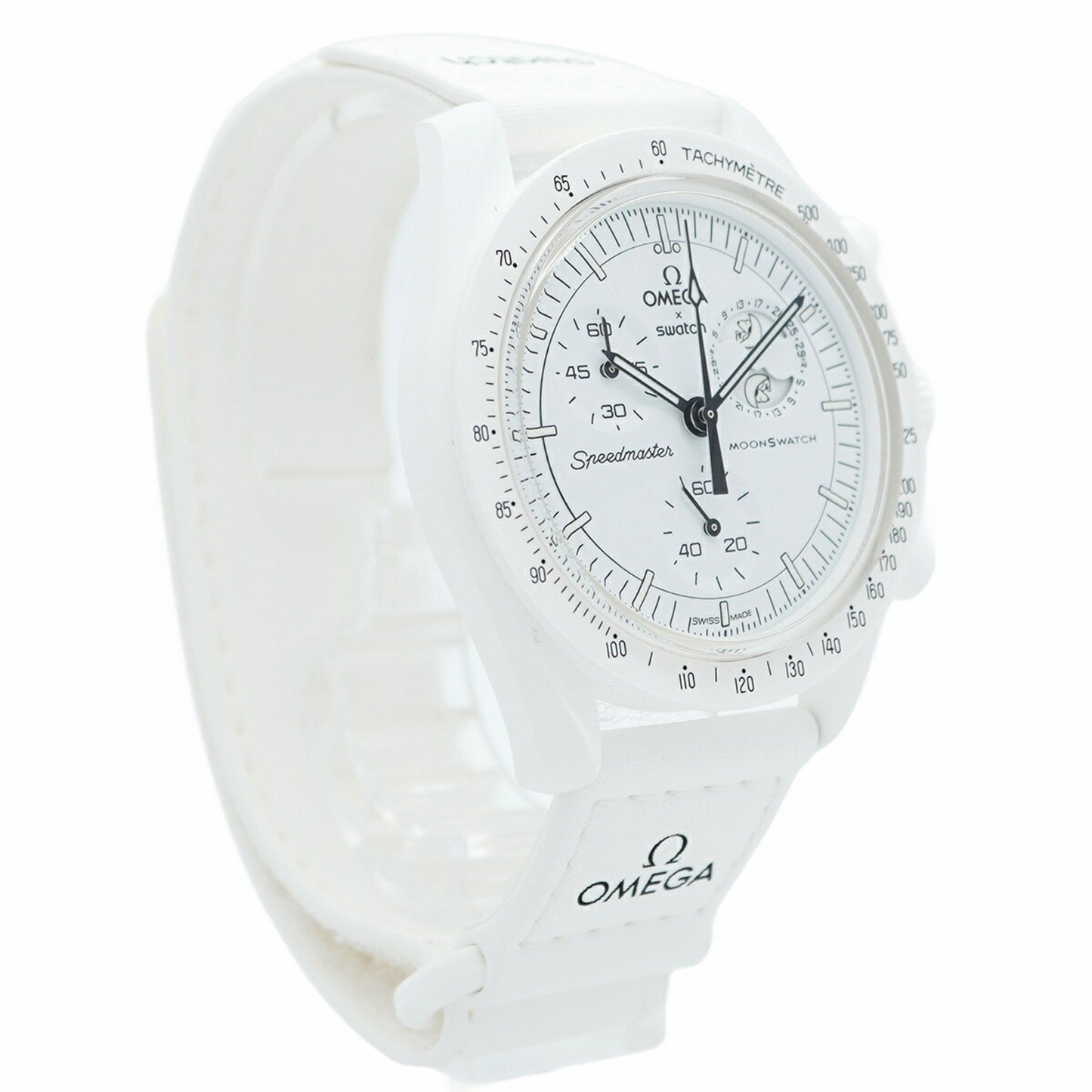 Swatch X Omega Mission To Moonphase Full Moon So33W700 White Dial