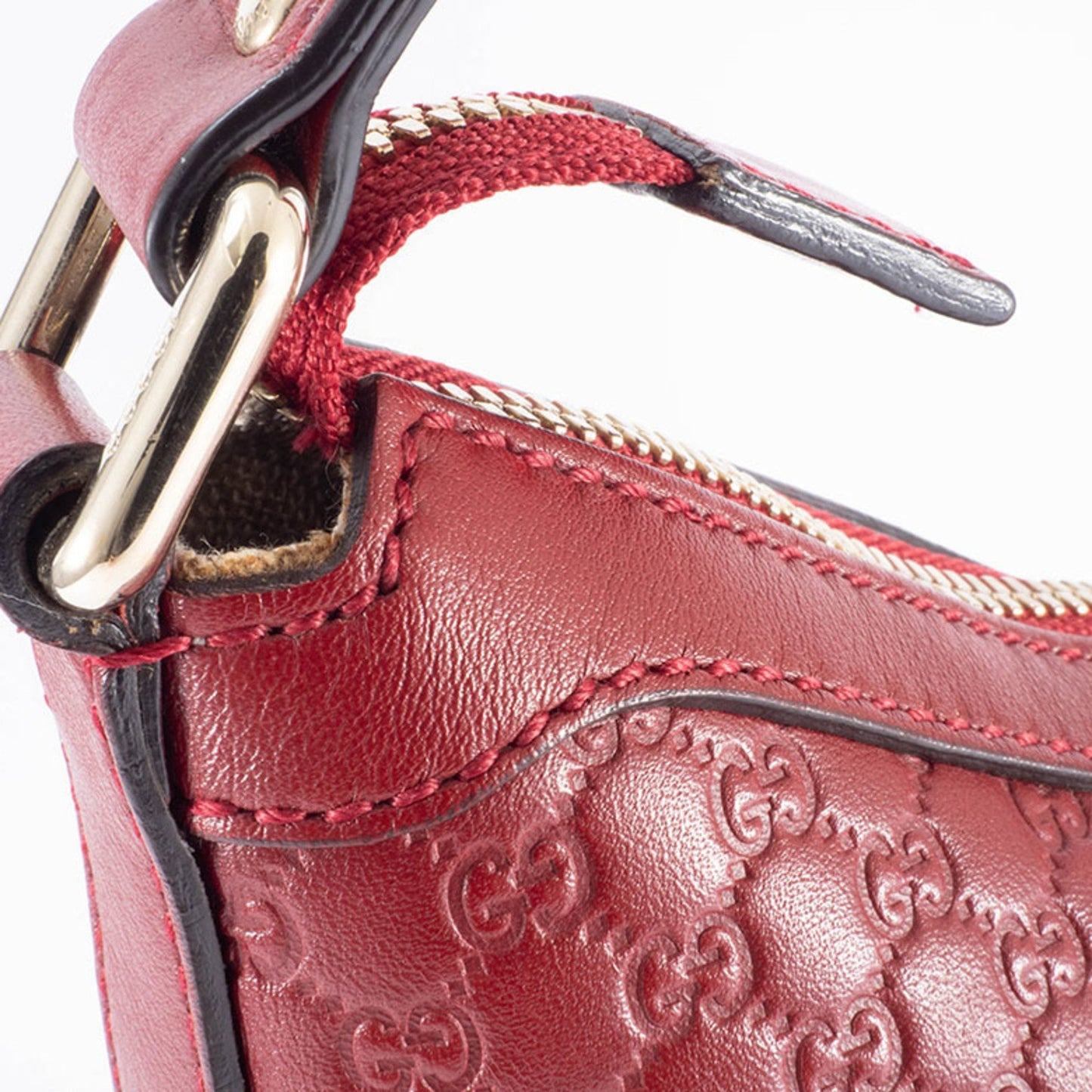 Gucci Micro Shima Red Hobo Shoulder Bag 449732