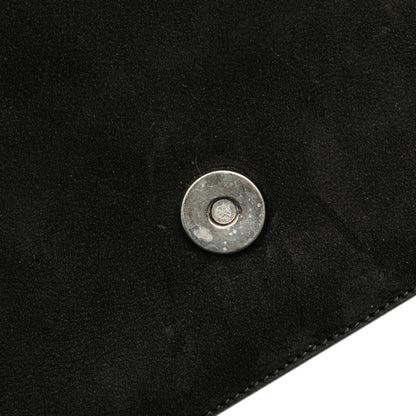 Salvatore Ferragamo 2-Way Handbag/Shoulder Bag In Black Nubuck Leather