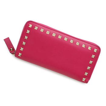 Valentino Garavani Long Wallet Studs Round Zip Qw2P0645Bol Valentino