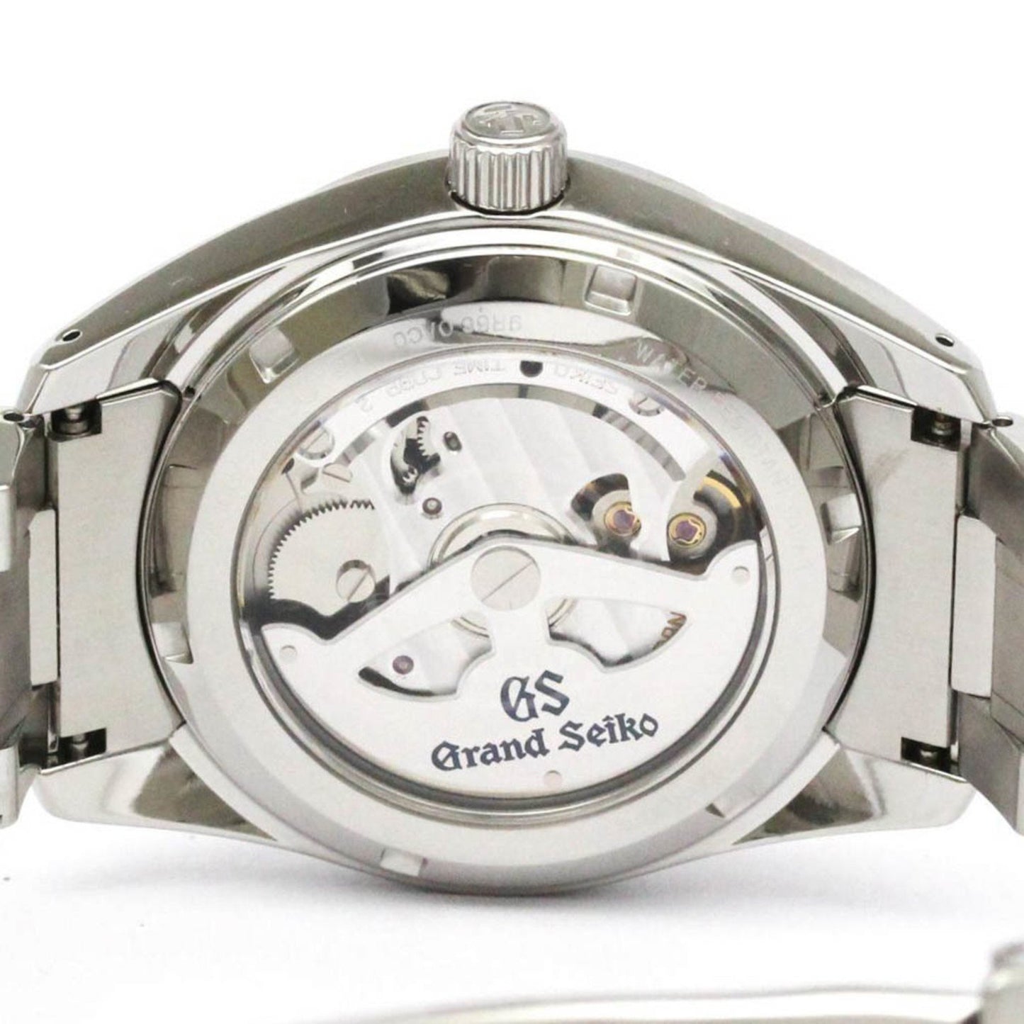 Grand Seiko Sbge005 Spring Drive Gmt Steel Watch 9R66-0Ac0 Polished