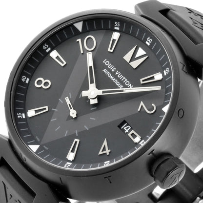 Louis Vuitton Louis Vuitton Q1D22Z Tambour Watch Automatic Black Dial