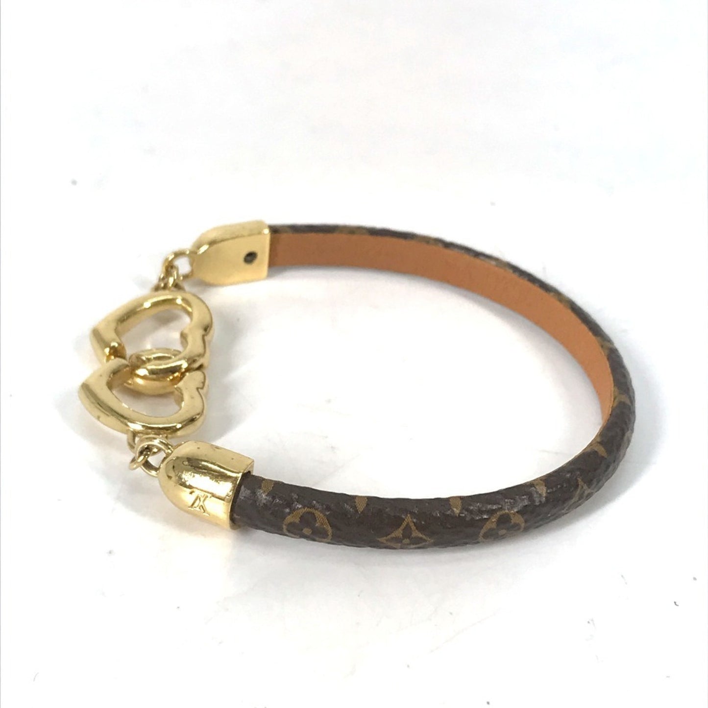 Louis Vuitton M6758F Monogram "Say Yes" Heart Bangle Bracelet In Canvas