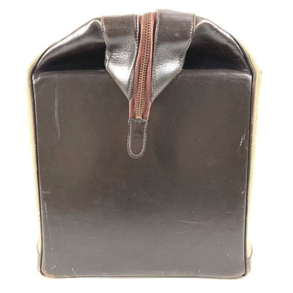 Hermes Travel Bag Boston Leather/Canvas