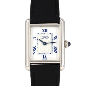 Cartier Must Tank Sm W1014054 Silver Quartz Watch