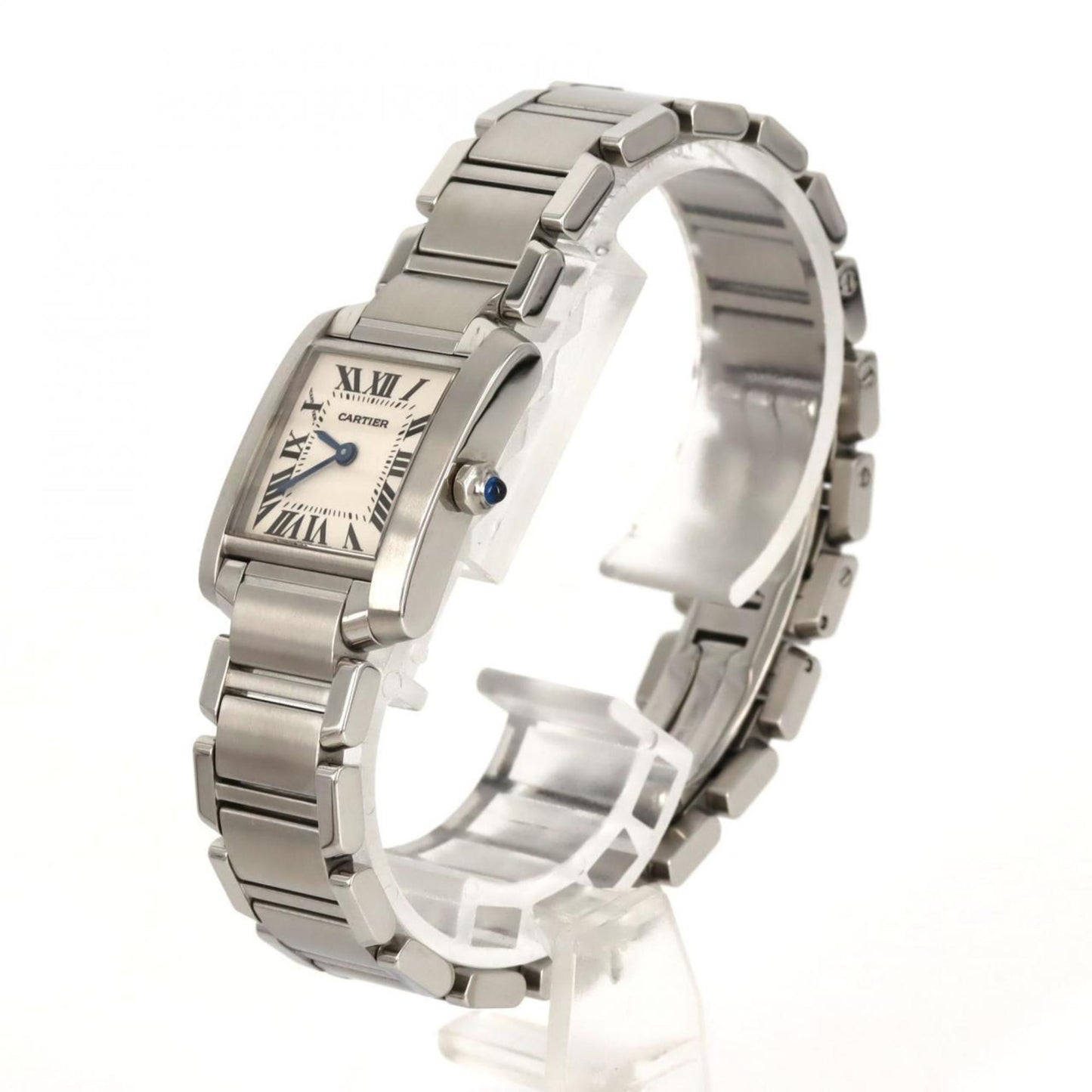 Cartier Tank Franaise Sm W51008Q3 Stainless Steel Quartz Watch