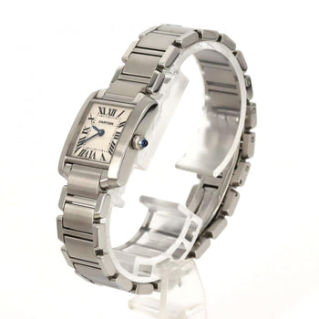 Cartier Tank Franaise Sm W51008Q3 Stainless Steel Quartz Watch
