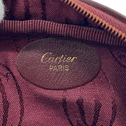 Cartier Mini Pouch Ec-24379 Bordeaux Must Leather