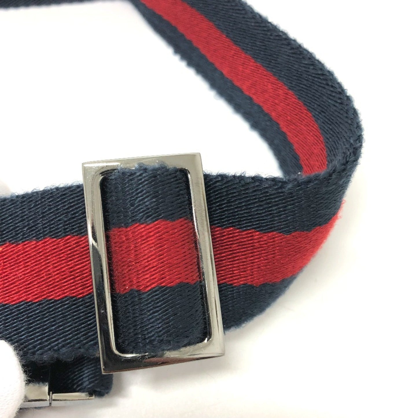 Gucci 28566 Gg/Logo Bag Waist Pouch Red Silverhardware