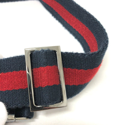 Gucci 28566 Gg/Logo Bag Waist Pouch Red Silverhardware