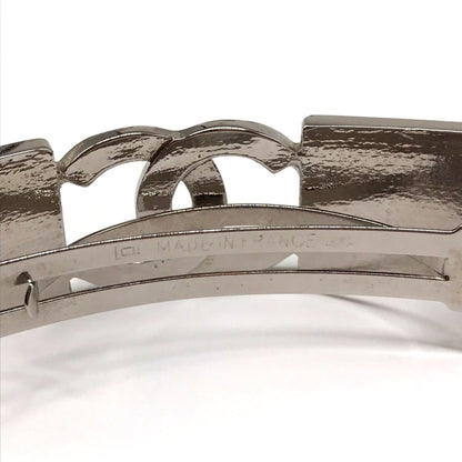 Chanel Barrette Silver Coco Mark Hair Clip Metal Chanel