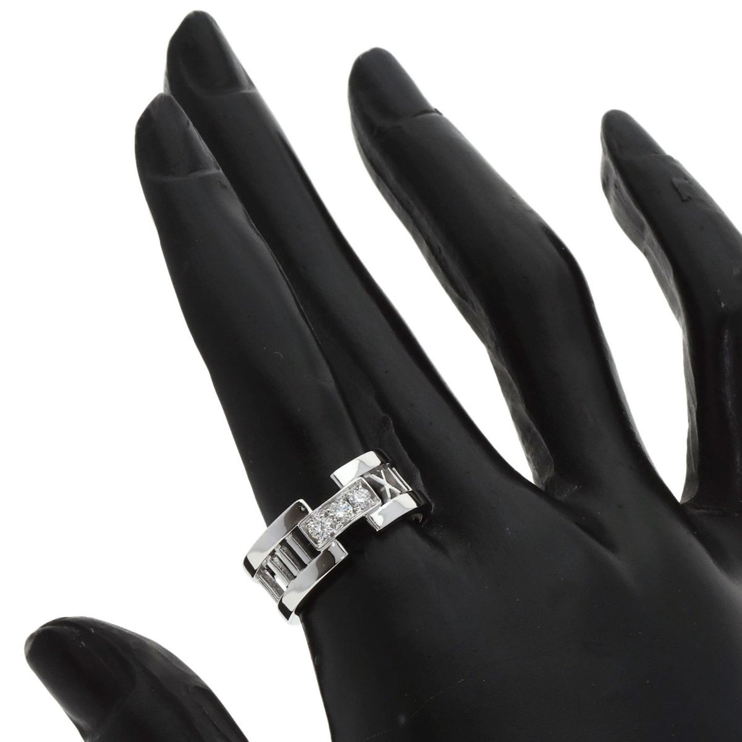 Tiffany Atlas Open Diamond Ring In 18K White Gold