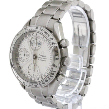 Omega Speedmaster Triple Date Steel Automatic Watch 3523.30 Polished