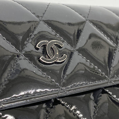 Chanel Matelasse Patent Leather Long Wallet