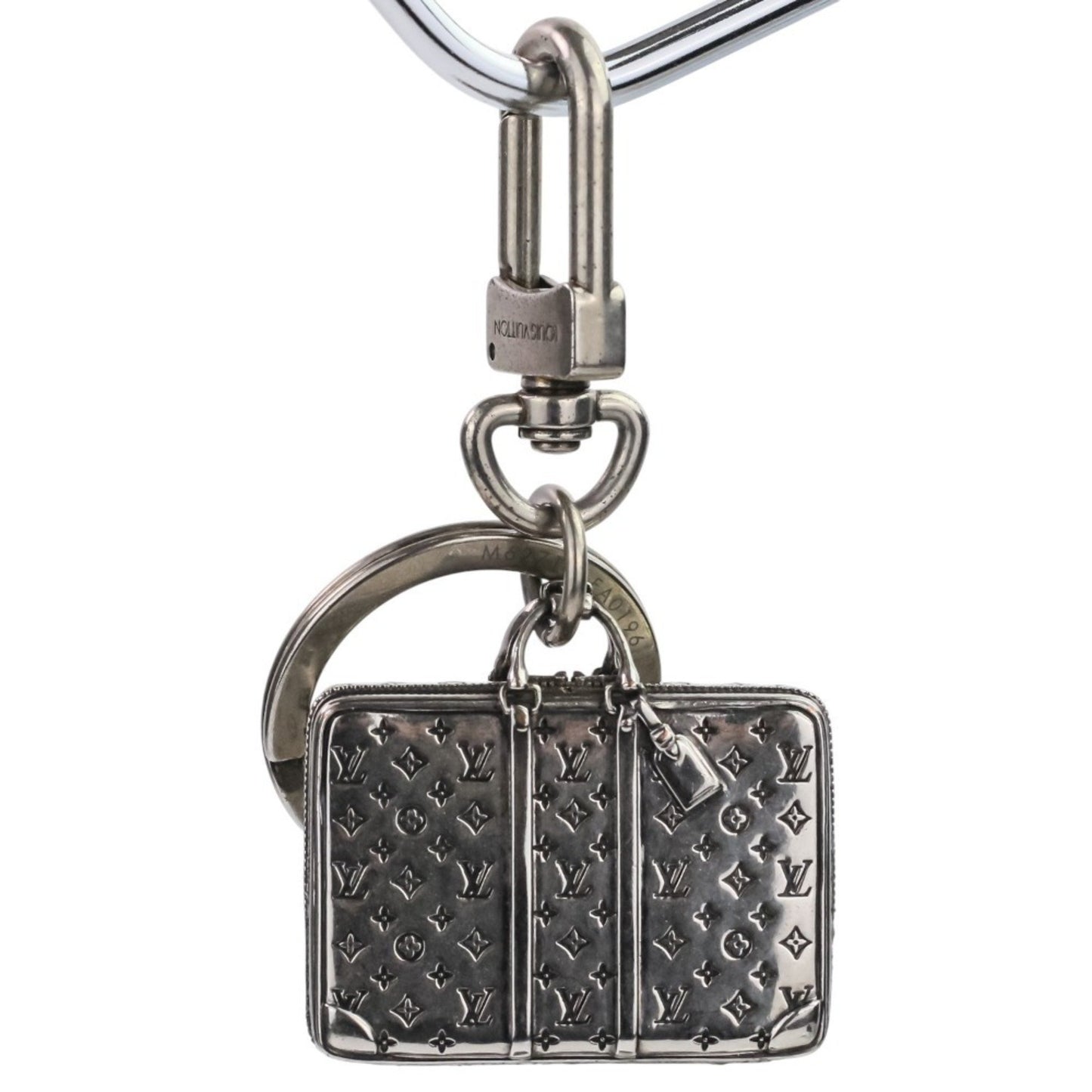Louis Vuitton The Sirius Travel Monogram Bag Charm Key Ring M62717 Silver Color