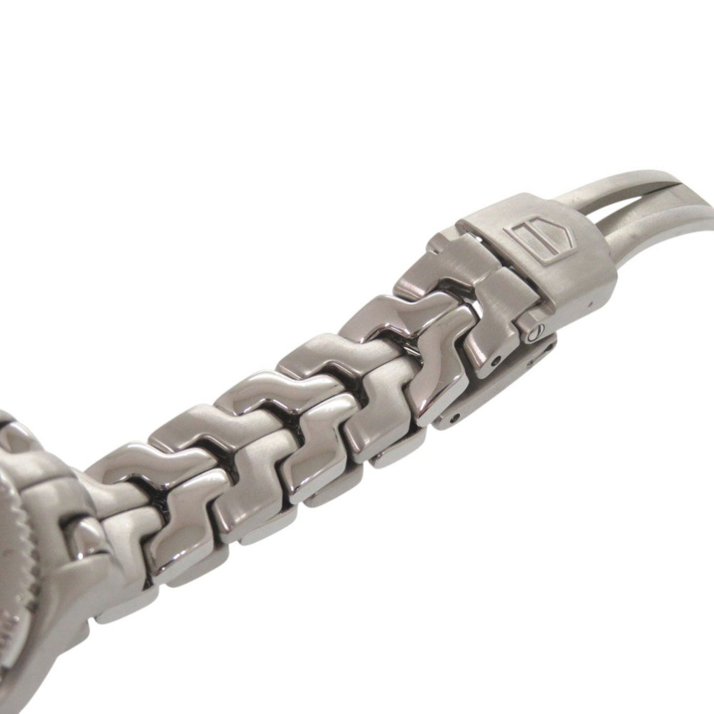 Tag Heuer Link Date Wt141M Stainless Steel Pink Shell Silver Quartz Watch 1582 Heuer