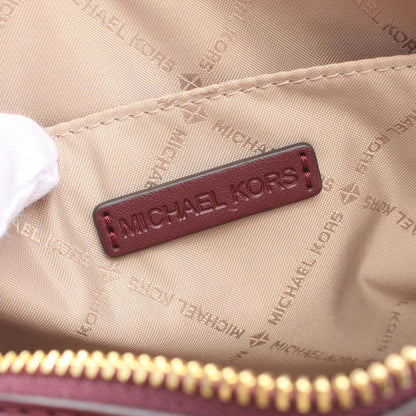 Michael Kors Jet Set Large Metallic Logo Jacquard Crossbody Bag Shoulder Leather