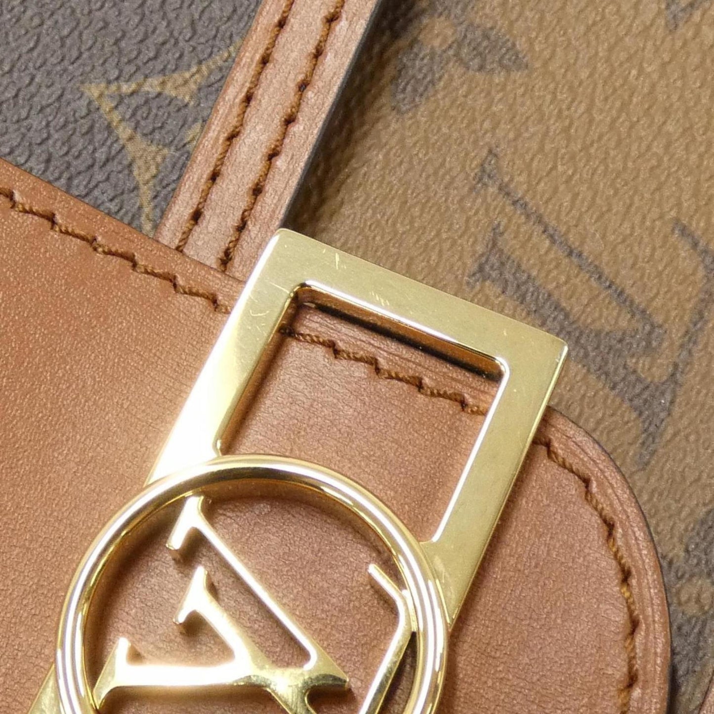 Louis Vuitton Monogram Portefeuille Dauphine M68746 Chain Wallet