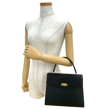 Louis Vuitton Malesherbes Turnlock Epi Leather Handbag Tote Bag In Noir