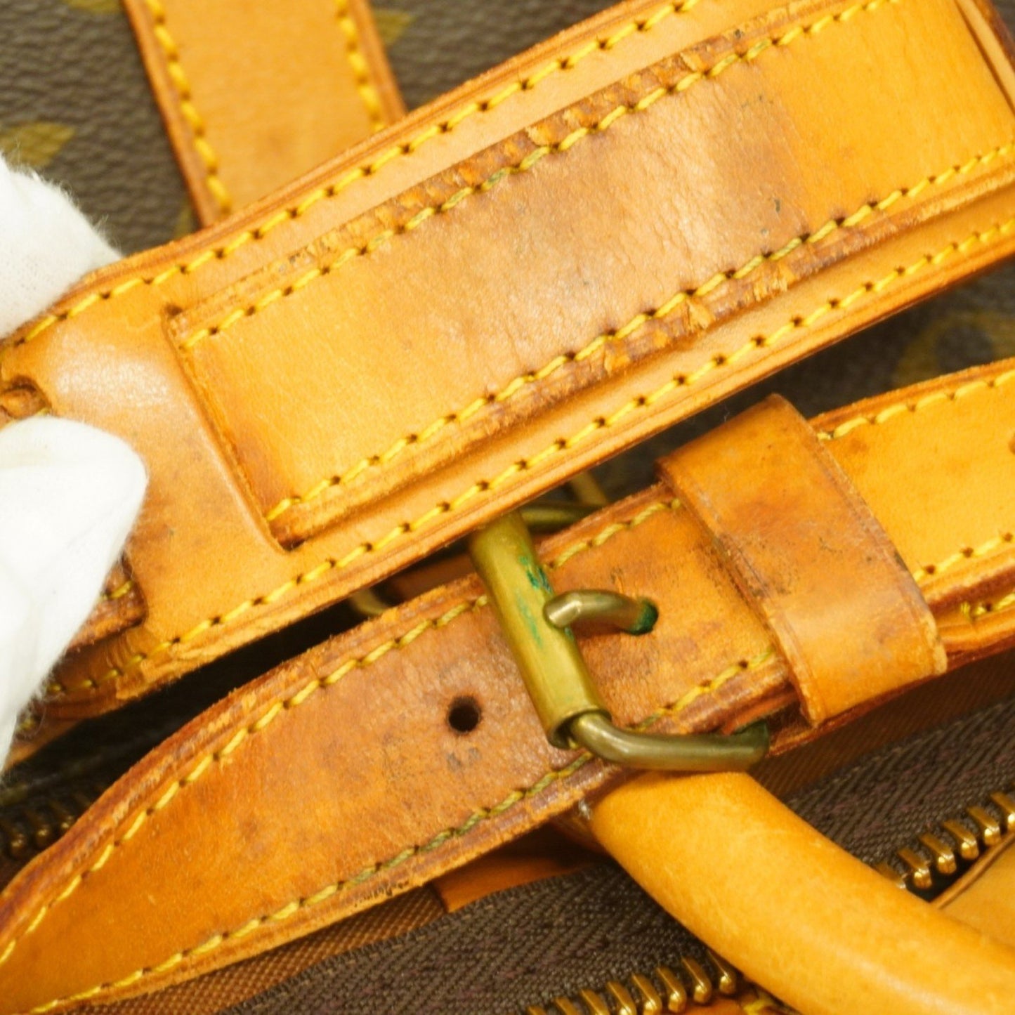 Louis Vuitton Monogram Keepall Bandouliere 50 Boston Bag M41416 Brown