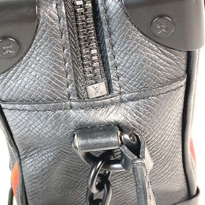 Louis Vuitton M30351 Taiga Rainbow Mini Soft Trunk Pochette Shoulder Bag In Leather