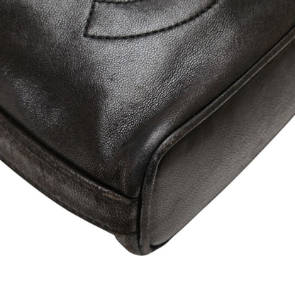 Chanel Coco Mark Chain Shoulder Bag In Black Lambskin