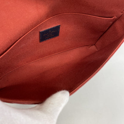 Louis Vuitton Monogram Empreinte Pochette Felicie Shoulder Wallet M64099 Marine Rouge