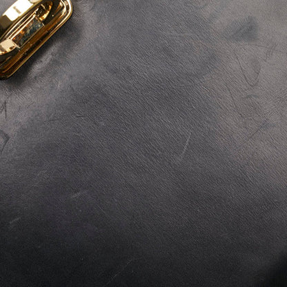 Salvatore Ferragamo Gancini Handbag/Shoulder Bag 2Way O21 2181 Black Leather