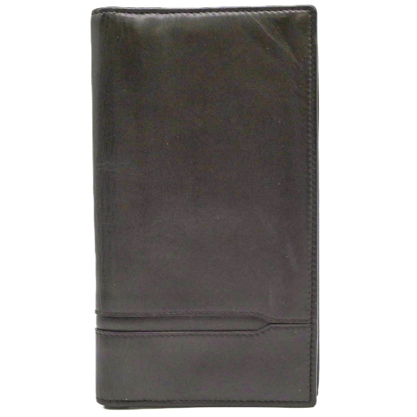 Bvlgari Bulgari Octo Bi-Fold Long Wallet Leather Brown Coin Purse 36966