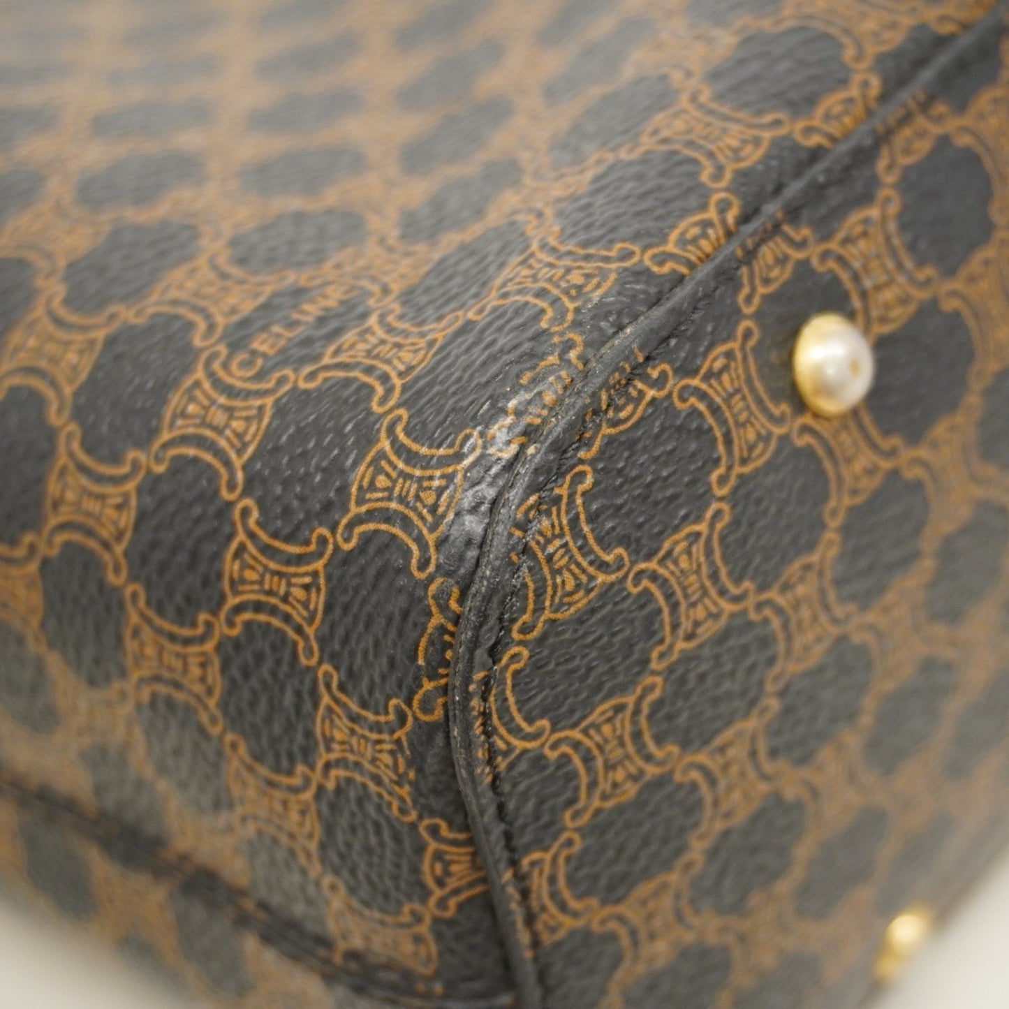 Celine Shoulder Bag Macadam Black