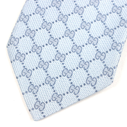 Gucci 562827 100% Silk Cravate Gg Print Necktie