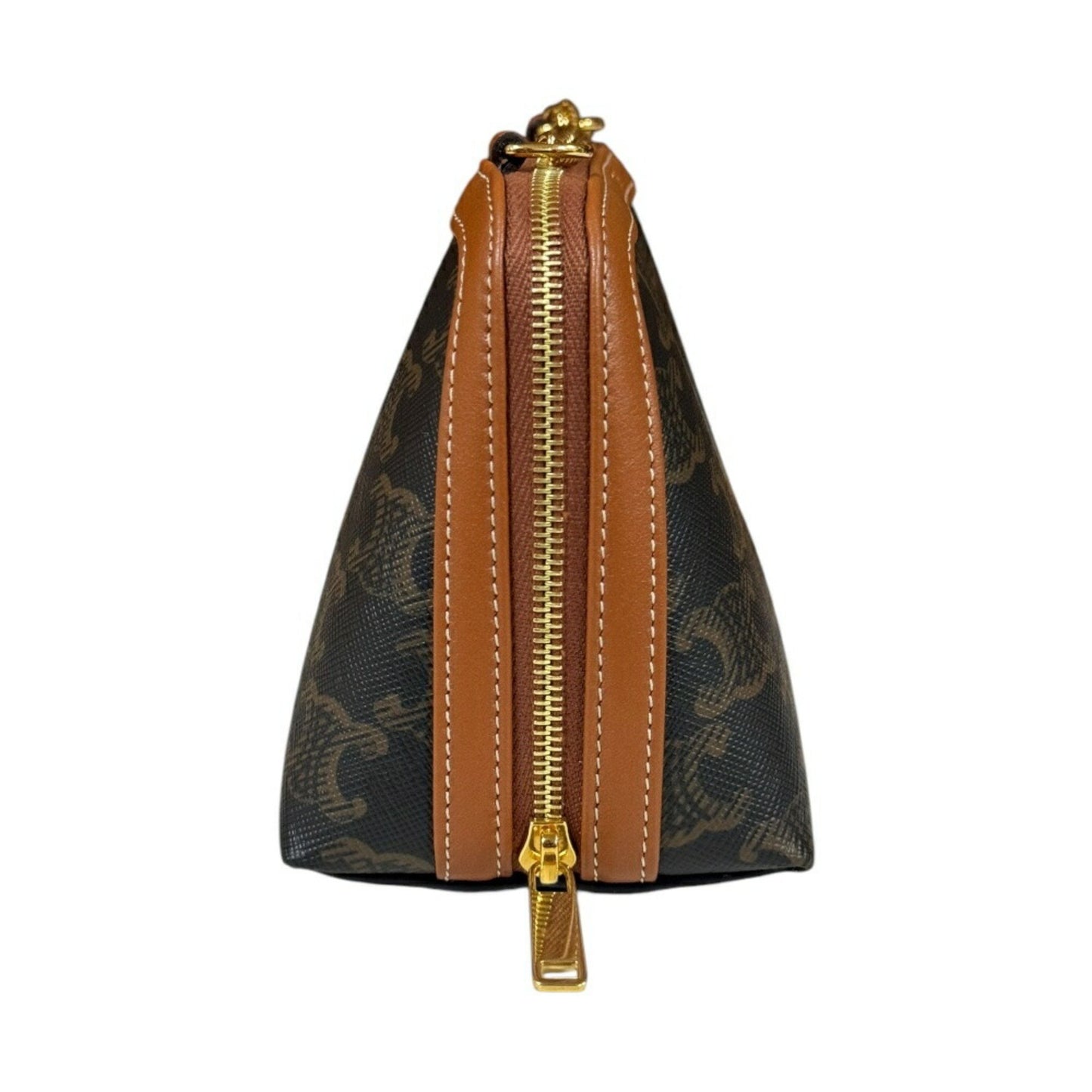 Celine Triomphe Shoulder Bag Coated Canvas 10E382Cbx.04Lu Brown