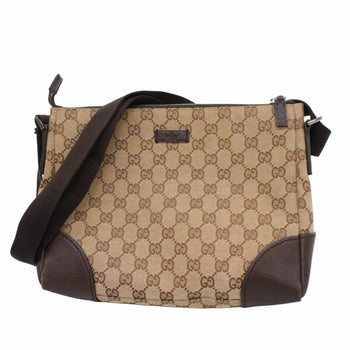 Gucci Gg Canvas Shoulder Bag 114273 Brown