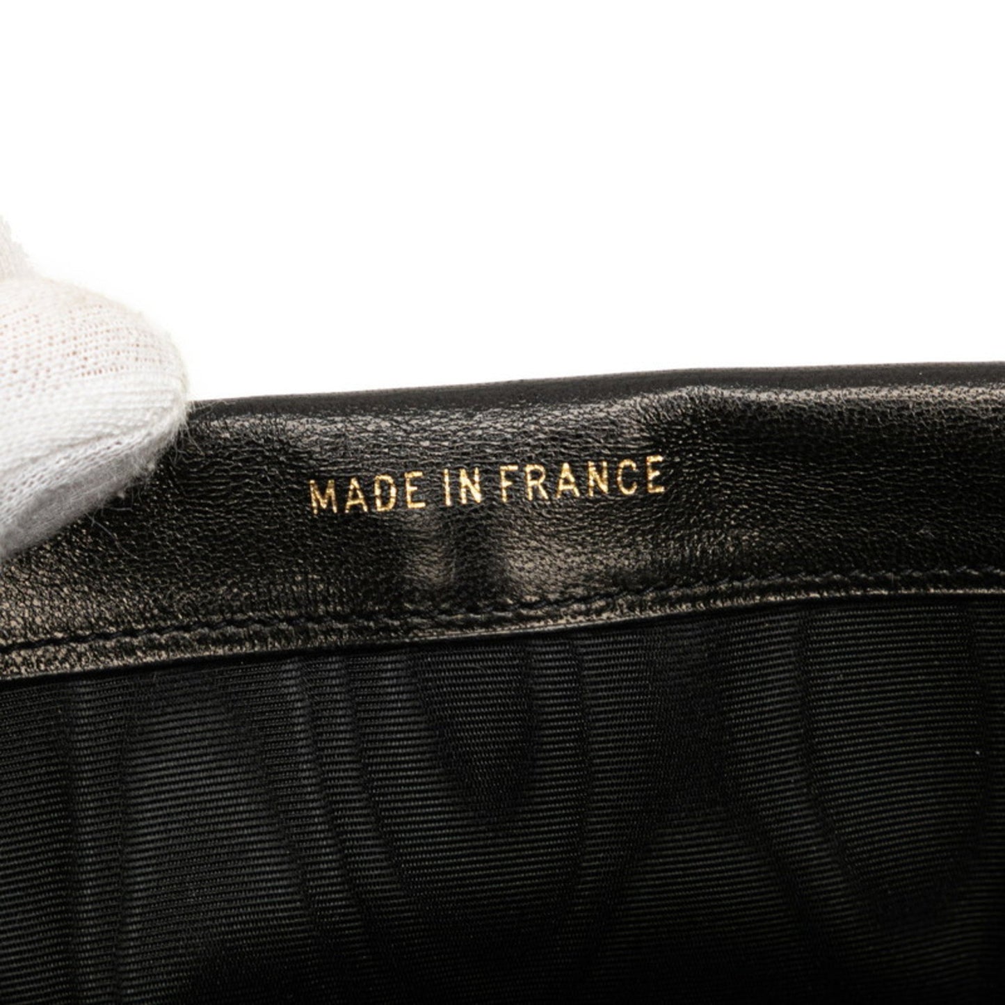 Chanel Coco Mark Long Wallet Black Leather