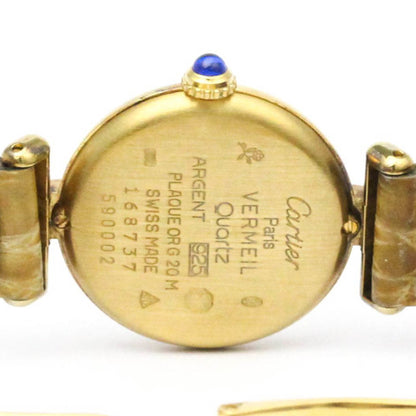 Cartier Must Colisee Vermeil Gold Plated Quartz