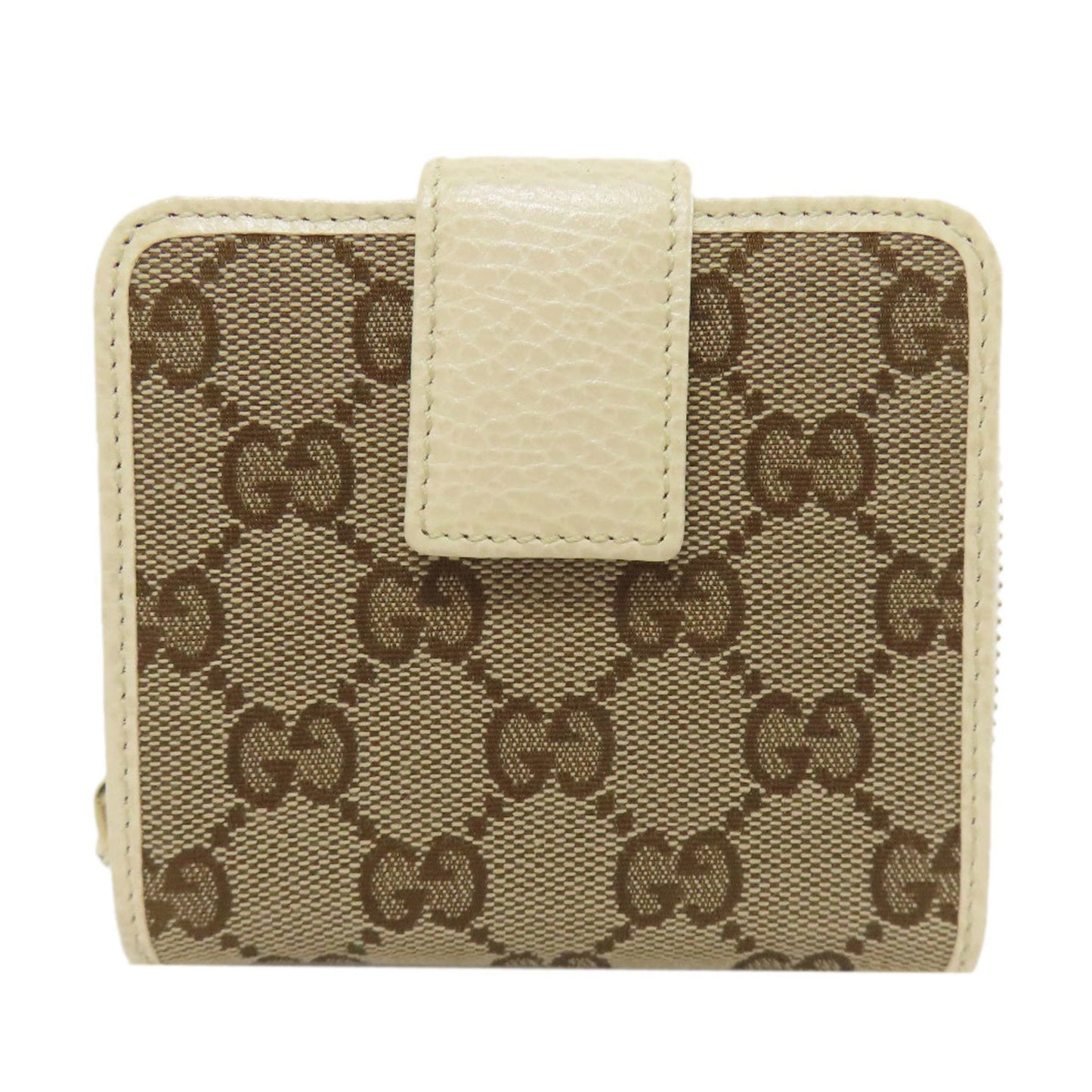 Gucci 346056 Outlet Gg Bifold Wallet Canvas Calfskin