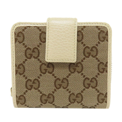 Gucci 346056 Outlet Gg Bifold Wallet Canvas Calfskin