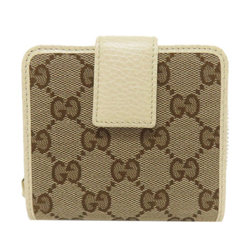 Gucci 346056 Outlet Gg Bifold Wallet Canvas Calfskin