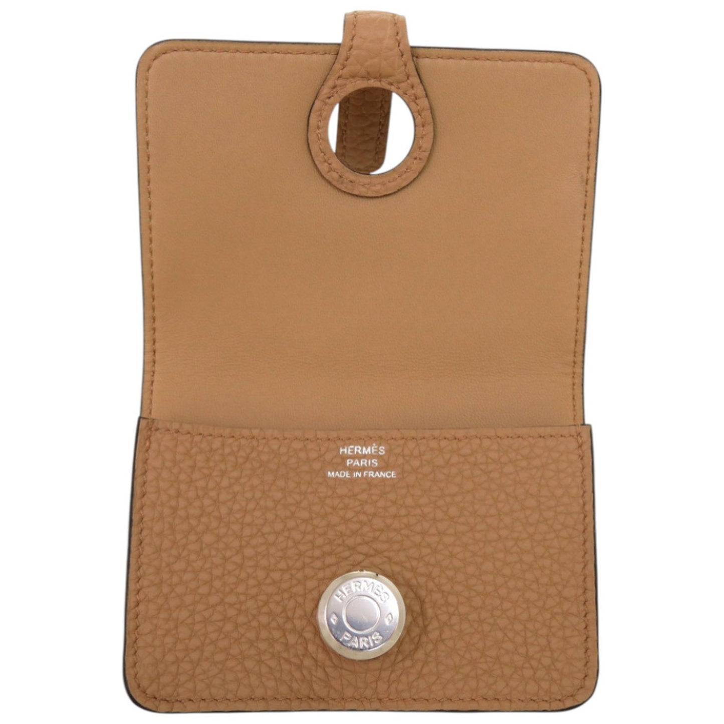 Unused Herms Dogon Togo Chai Silver Hardware U Stamp (Made In 2022) Card Case 1386 Hermes