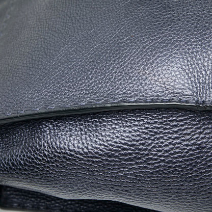 Fendi Selleria Peekaboo Fit Bugseye Monster Business Bag Shoulder 2-Way Navy Leather