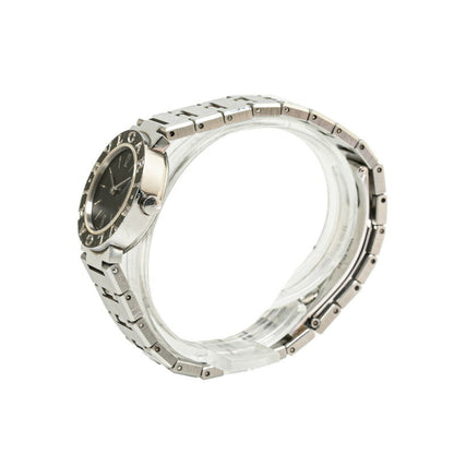 Bvlgari Watch Bb23Ss Quartz Black Dial Stainless Steel