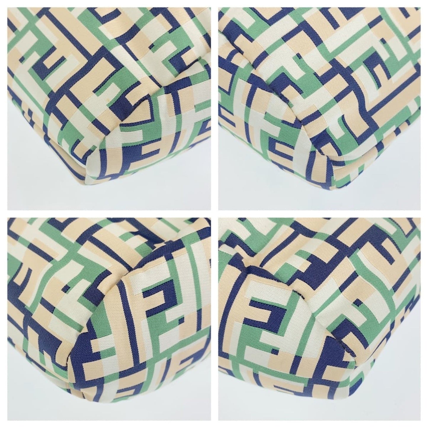 Fendi Zucca Pattern Ff Logo Green