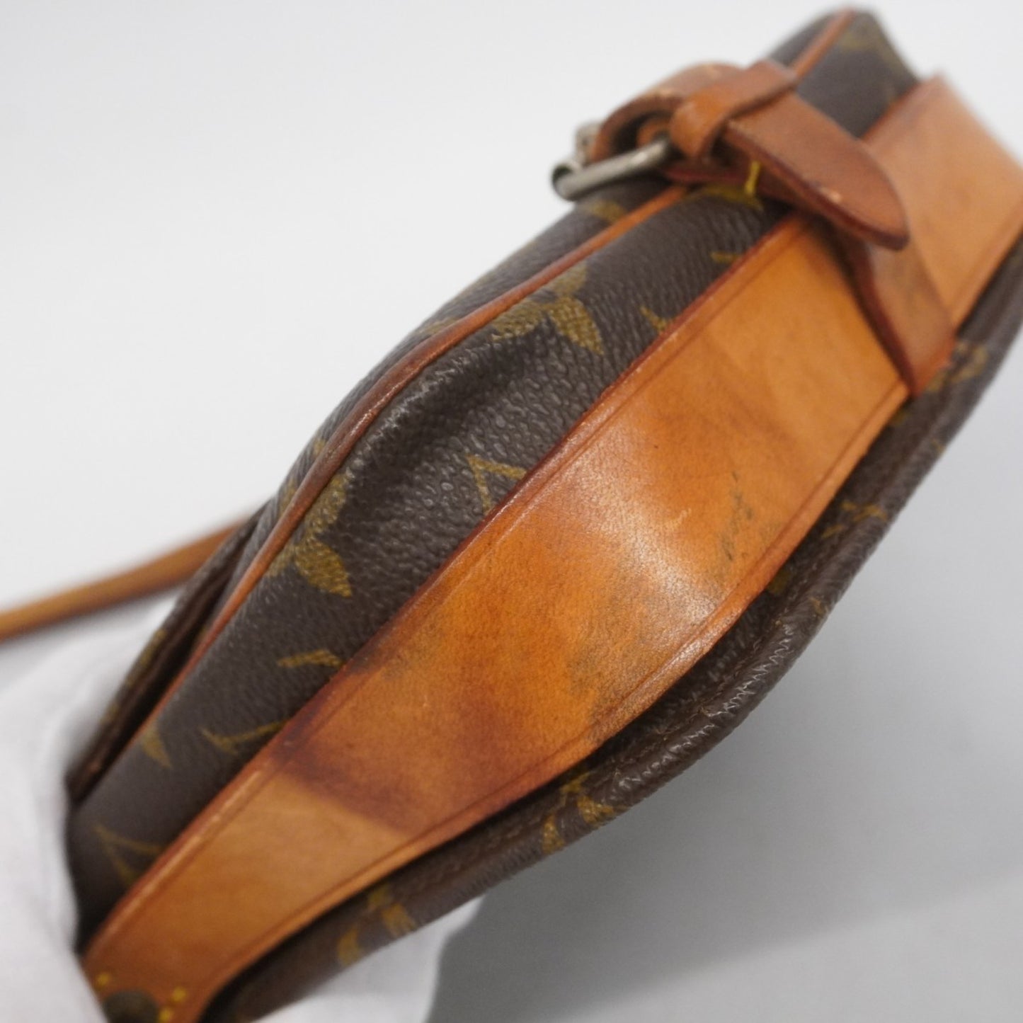 Louis Vuitton Monogram Mini Cartouchiere Shoulder Bag M51254 Brown