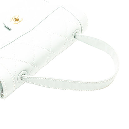 Chanel Coco Mark Wild Stitch Handbag In Light Blue Lambskin