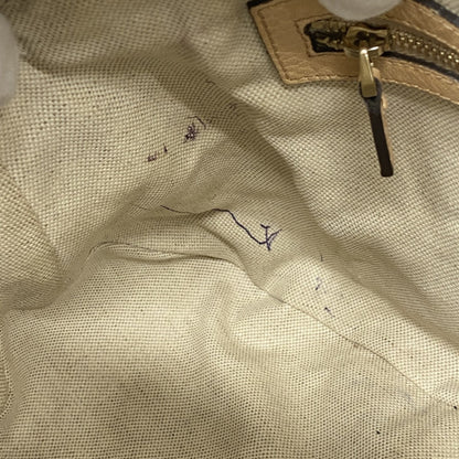 Gucci Handbag Guccissima Horsebit 247286 Leather Beige Champagne 2-Way Bag