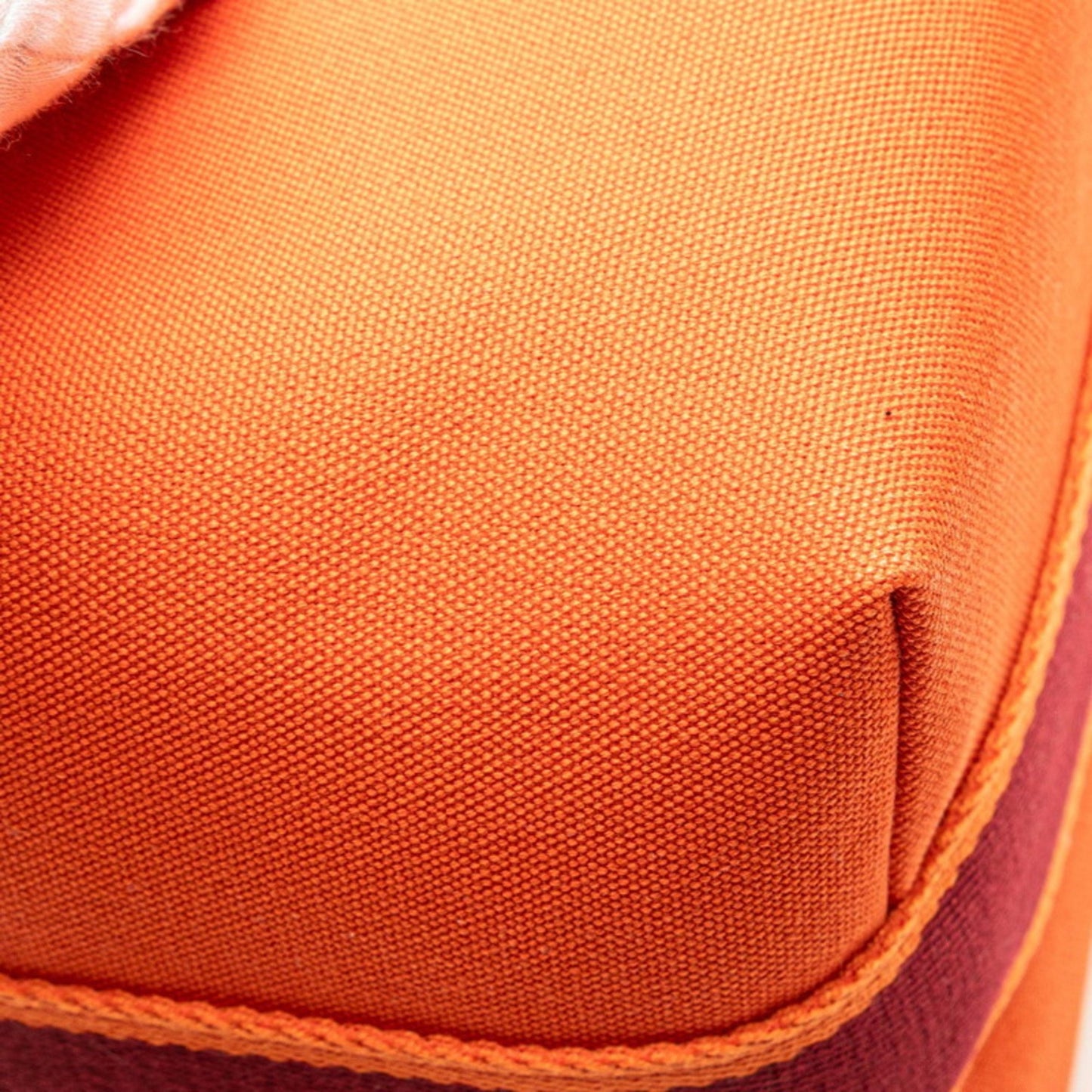 Hermes Herms Bride A Black Gm Handbag In Orange Canvas