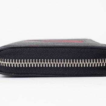 Gucci Gg Supreme Round New Web Long Wallet 4108831 Black