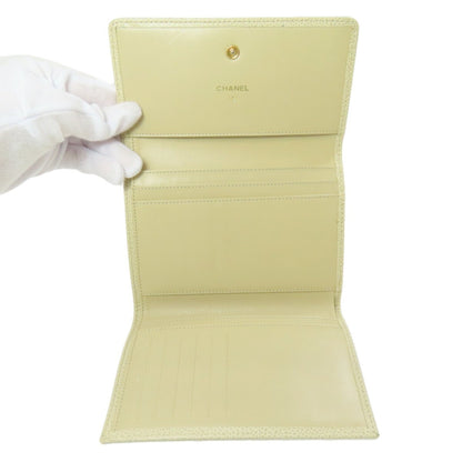Chanel Coco Mark Bi-Fold Wallet Grained Calfskin
