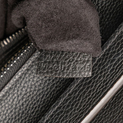 Celine Luggage Micro Shopper Handbag In Black Leather