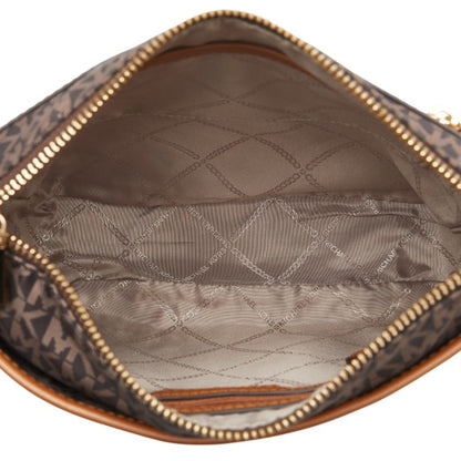 Michael Kors Signature Crossbody Shoulder Bag In Black